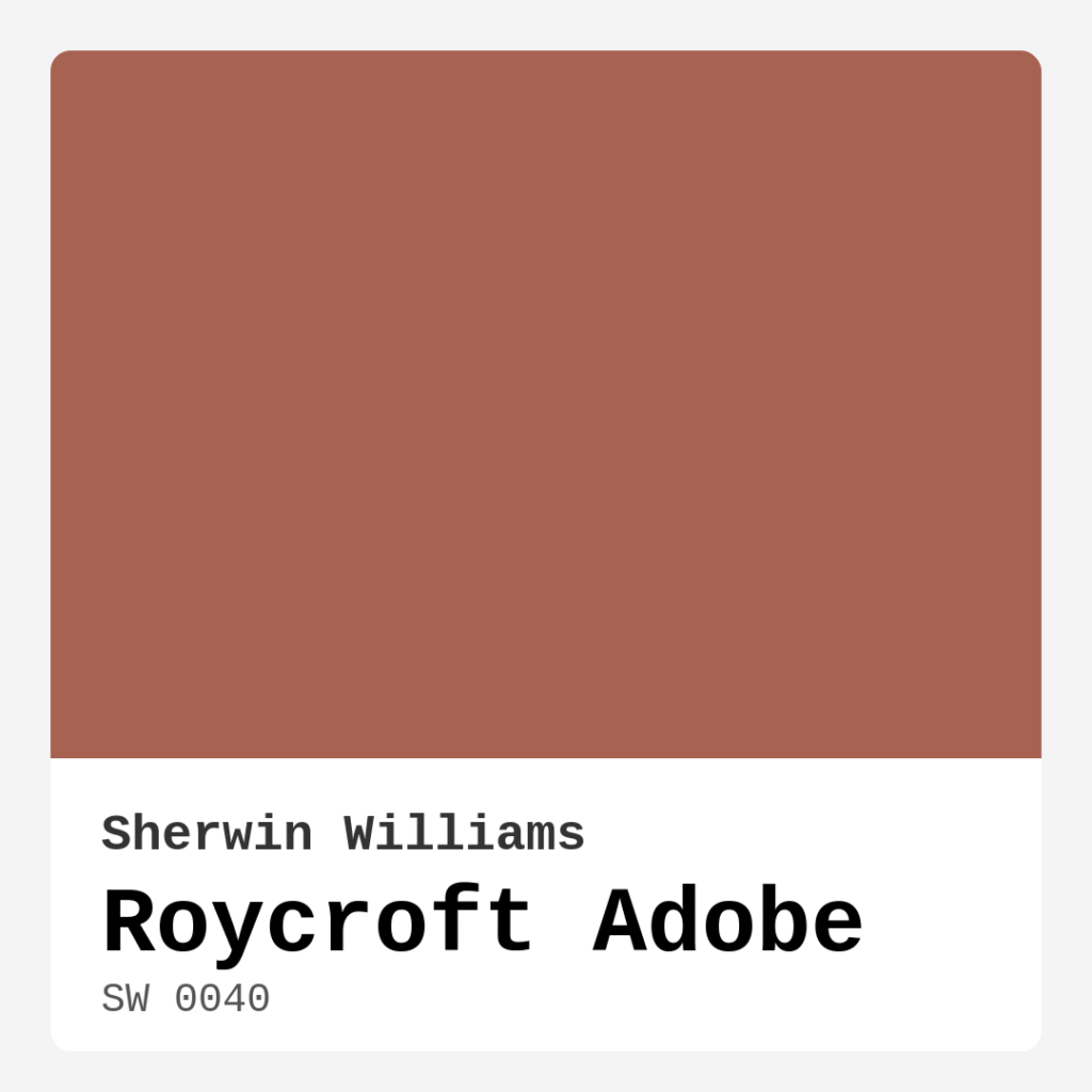 Roycroft Adobe SW 0040 by Sherwin Williams