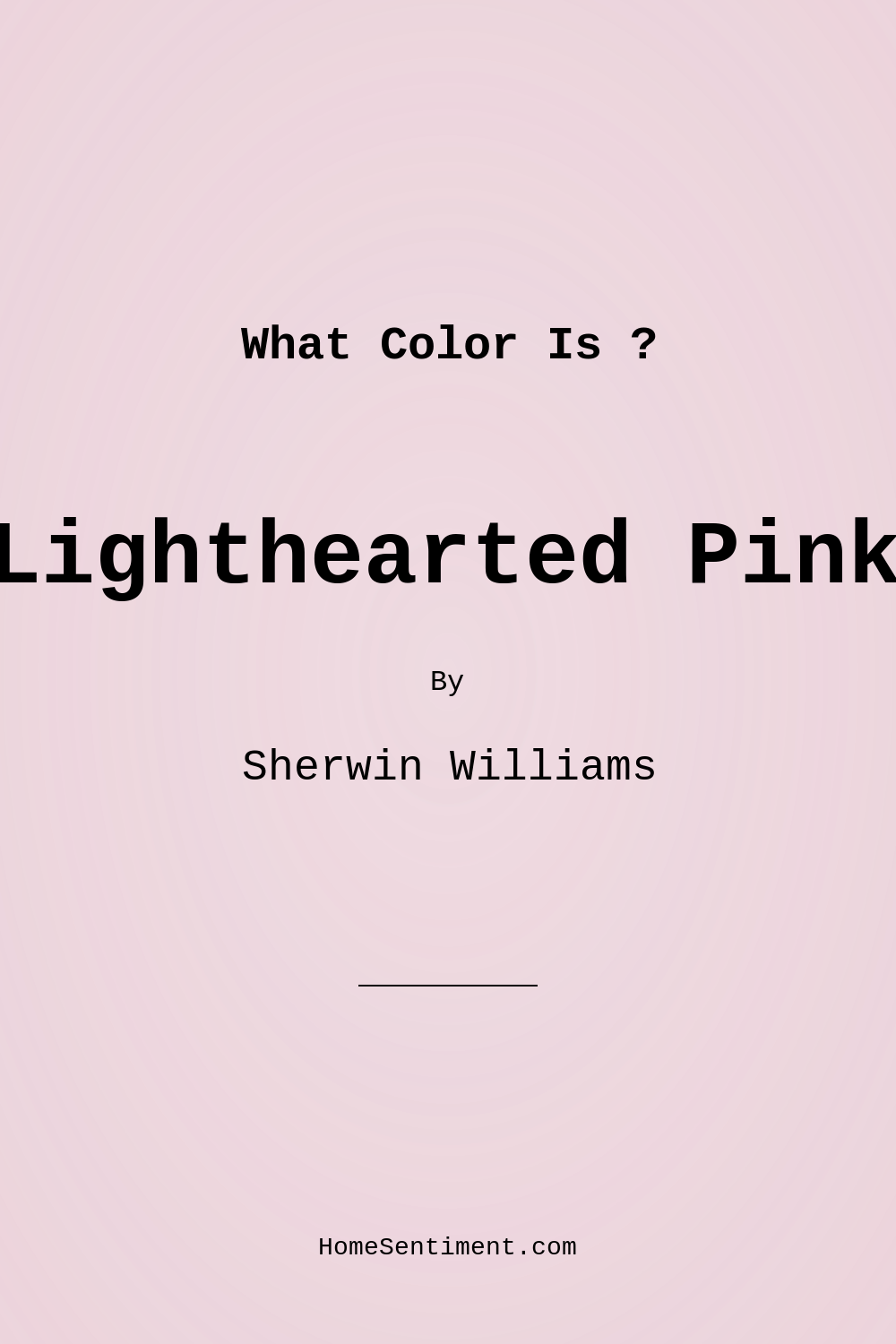 Lighthearted Pink SW 6568 by Sherwin Williams