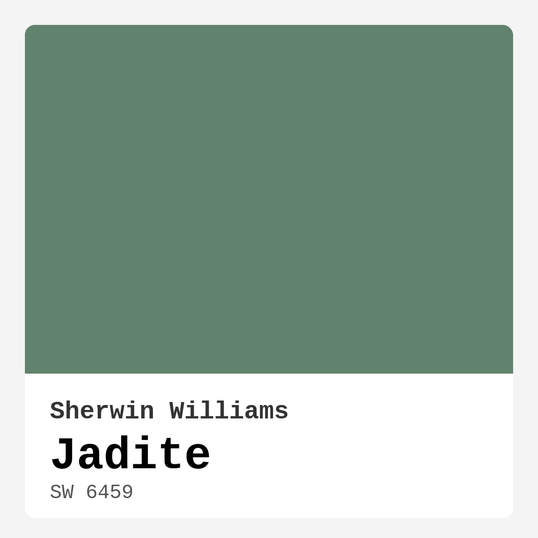Sherwin Williams Jadite SW 6459 Real Images