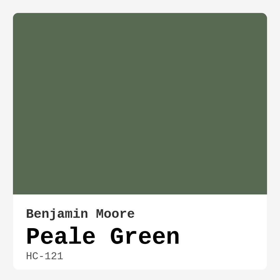 Peale Green HC-121 by Benjamin Moore