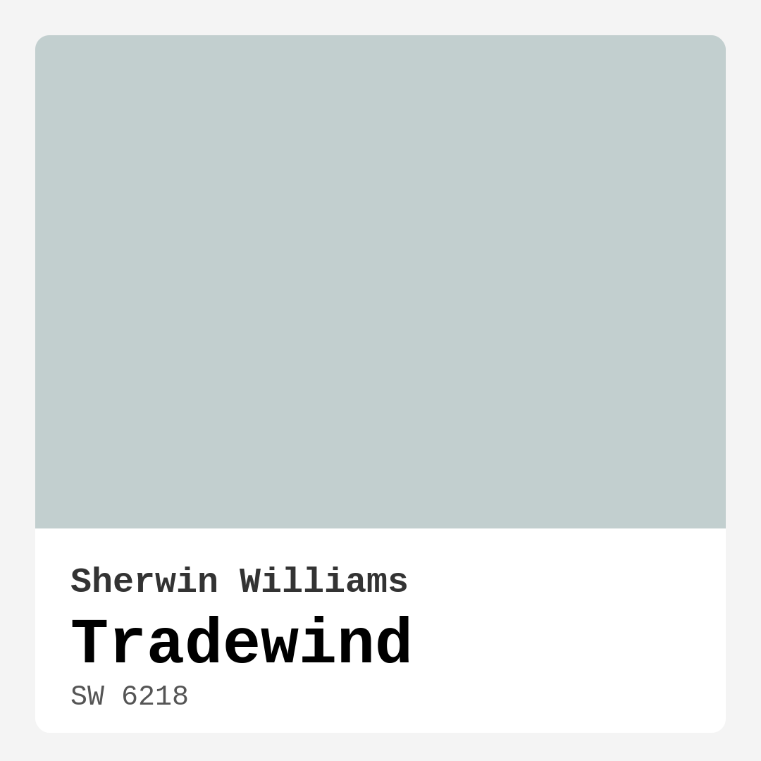 Tradewind SW 6218 by Sherwin Williams