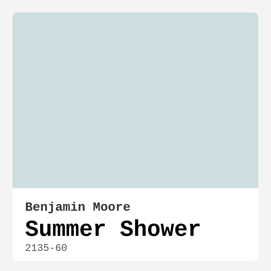 Benjamin Moore Summer Shower 2135-60 Real Images