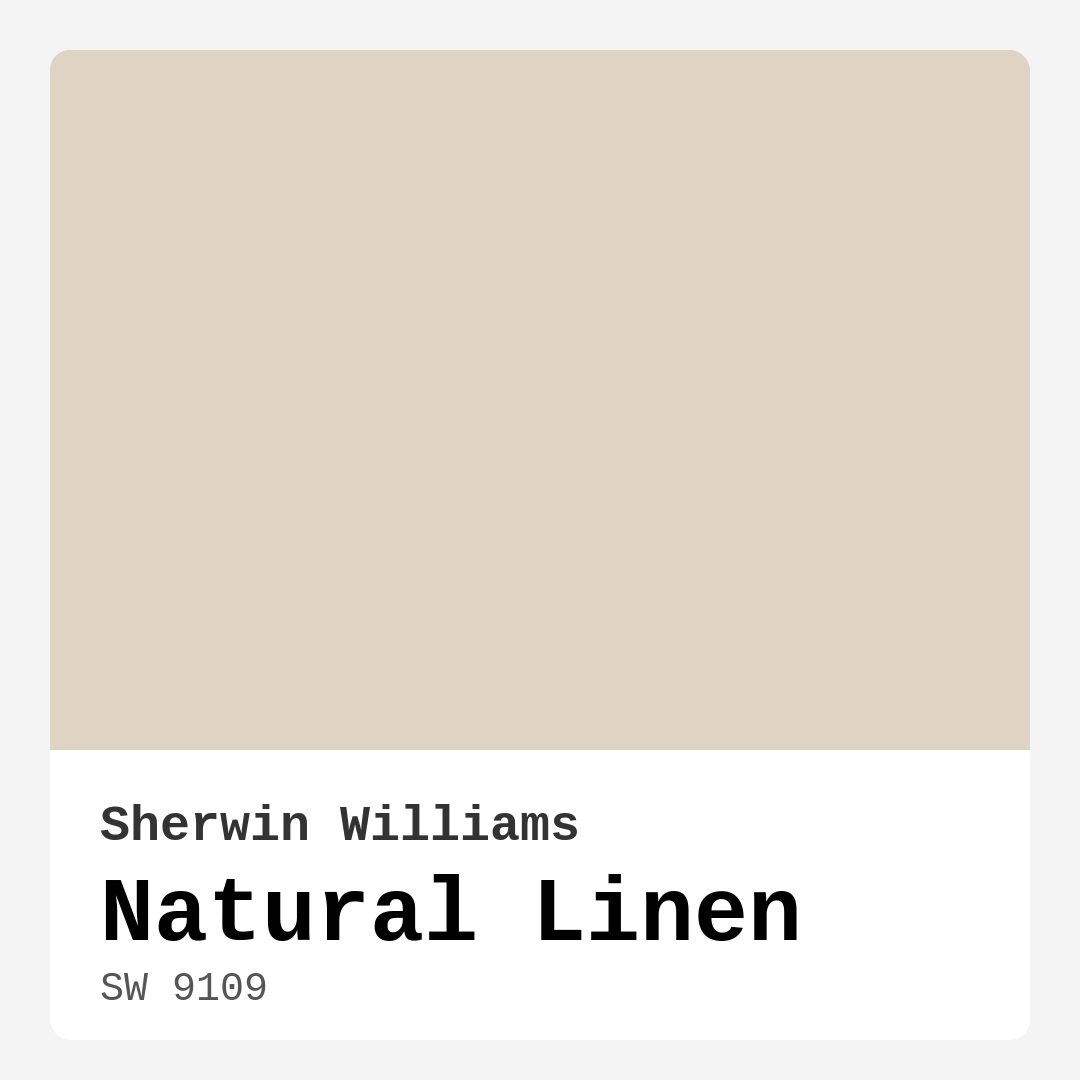 Natural Linen SW 9109 by Sherwin Williams