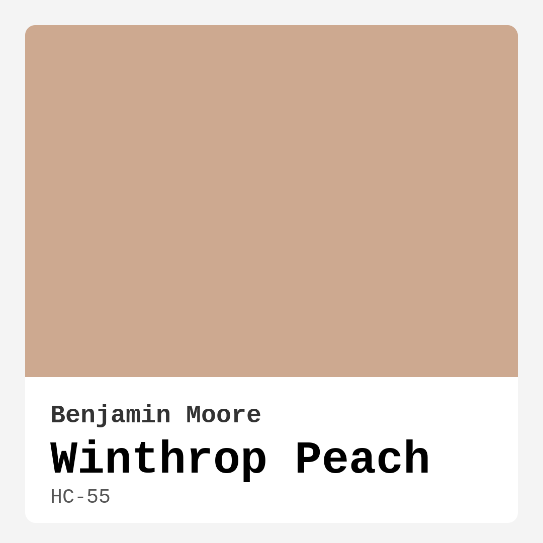 Winthrop Peach HC-55 by Benjamin Moore