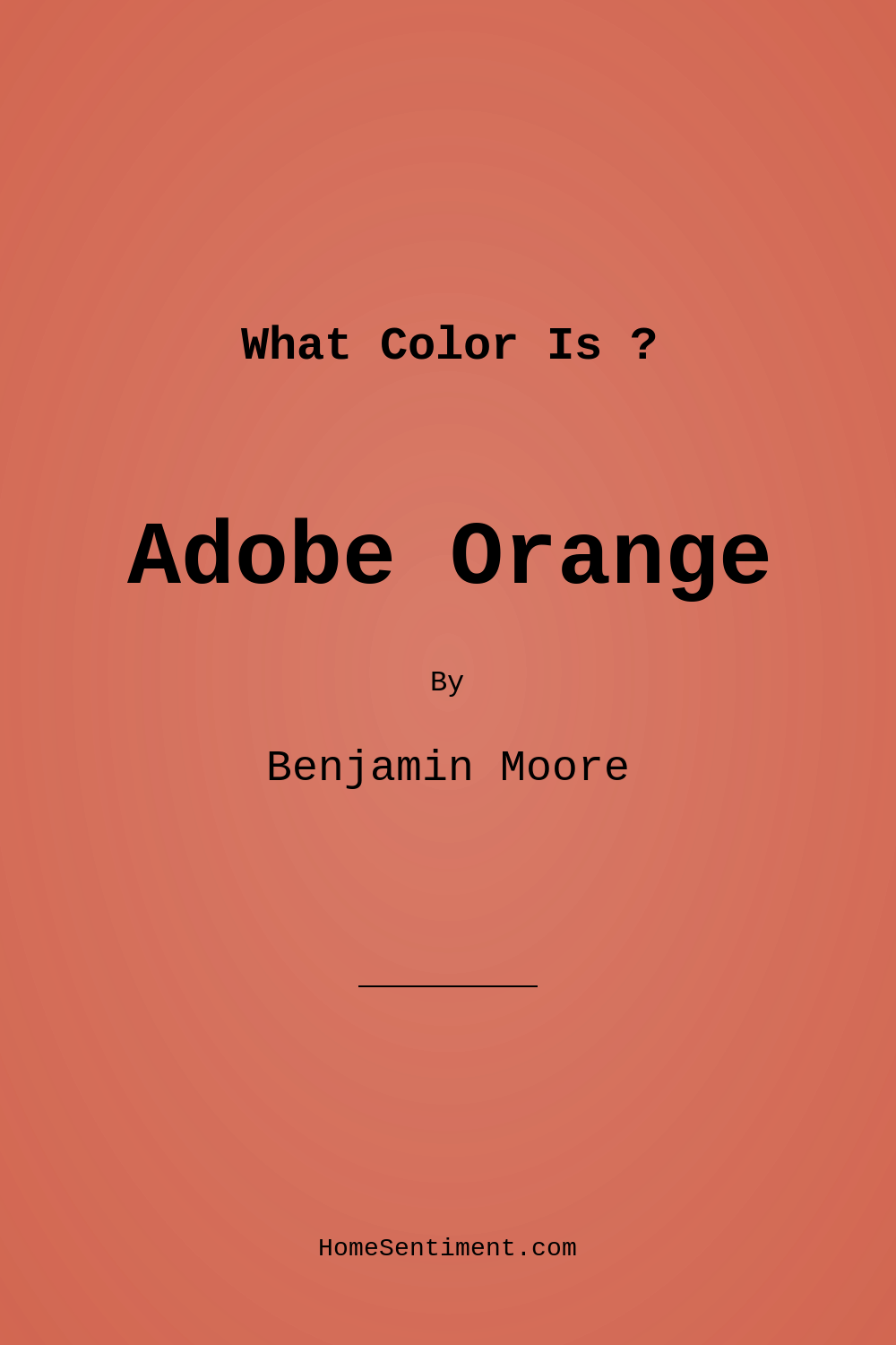 Adobe Orange 2171-30 by Benjamin Moore