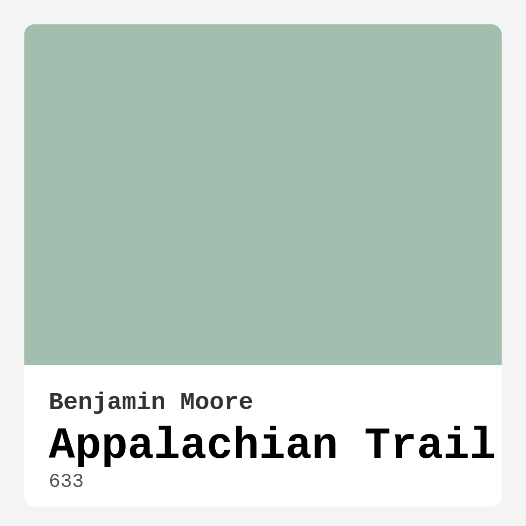 Benjamin Moore Appalachian Trail 633 Real Images