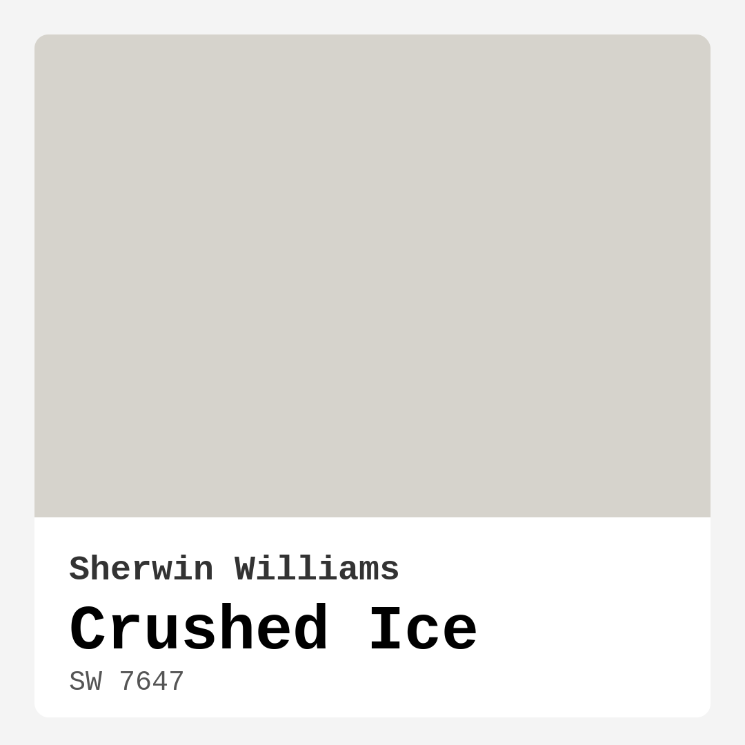 Crushed Ice SW 7647 by Sherwin Williams
