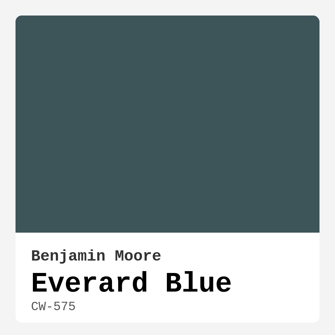 Everard Blue CW-575 by Benjamin Moore