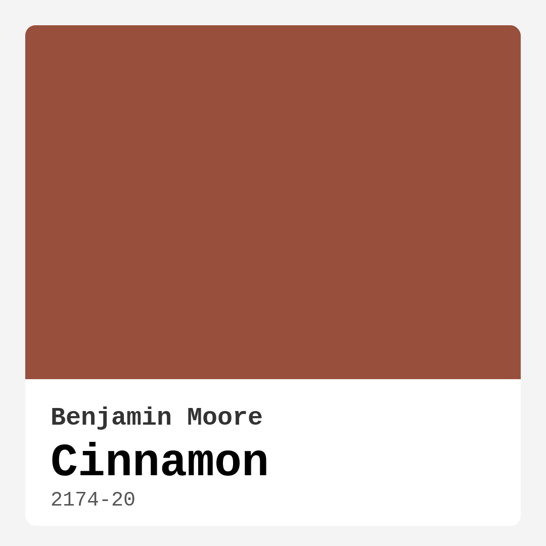 Cinnamon 2174-20 by Benjamin Moore