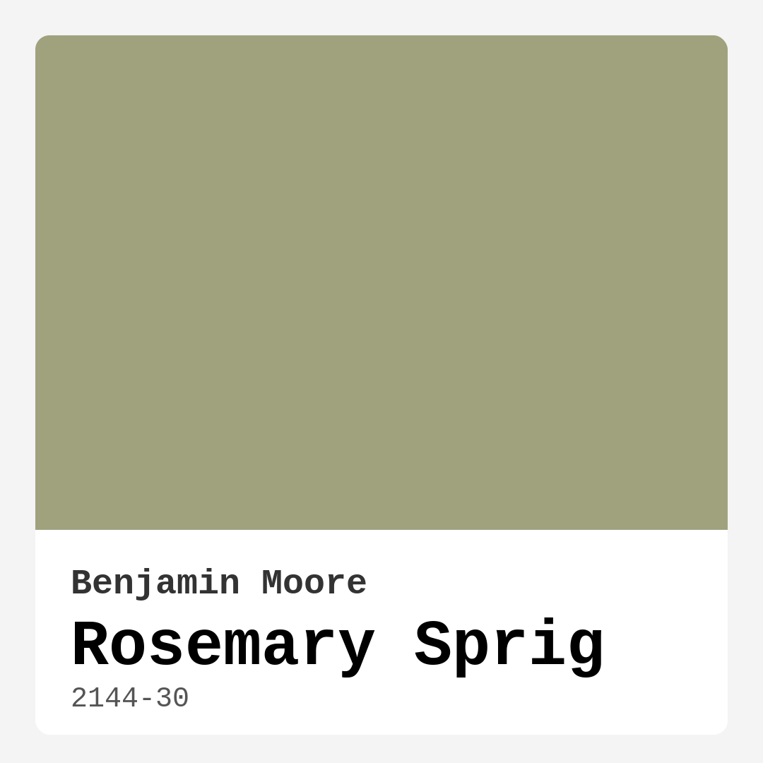 Rosemary Sprig 2144-30 by Benjamin Moore