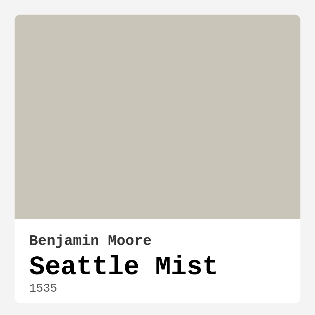 Seattle Mist 1535 by Benjamin Moore