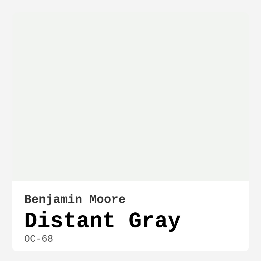 Distant Gray OC-68 by Benjamin Moore