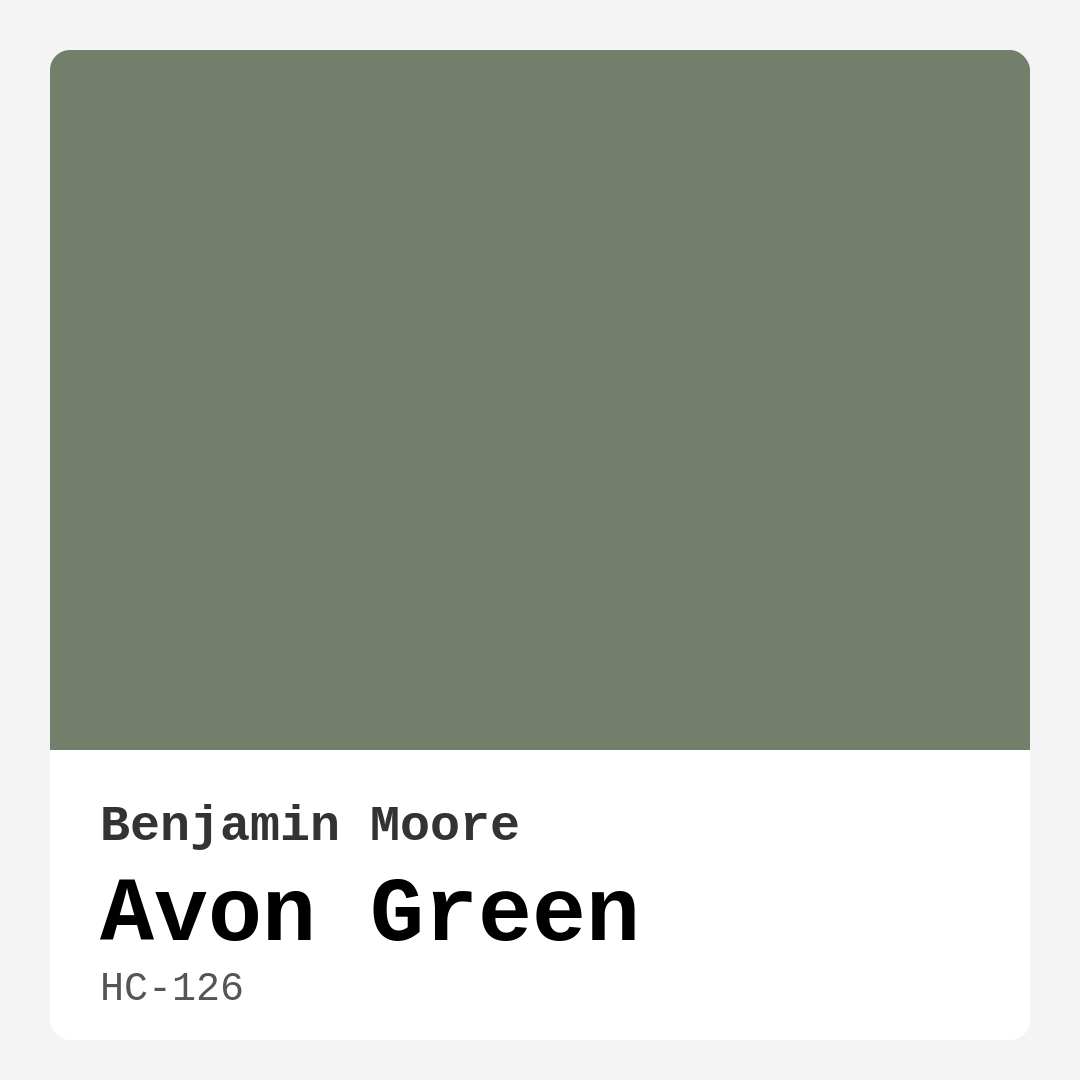 Avon Green HC-126 by Benjamin Moore