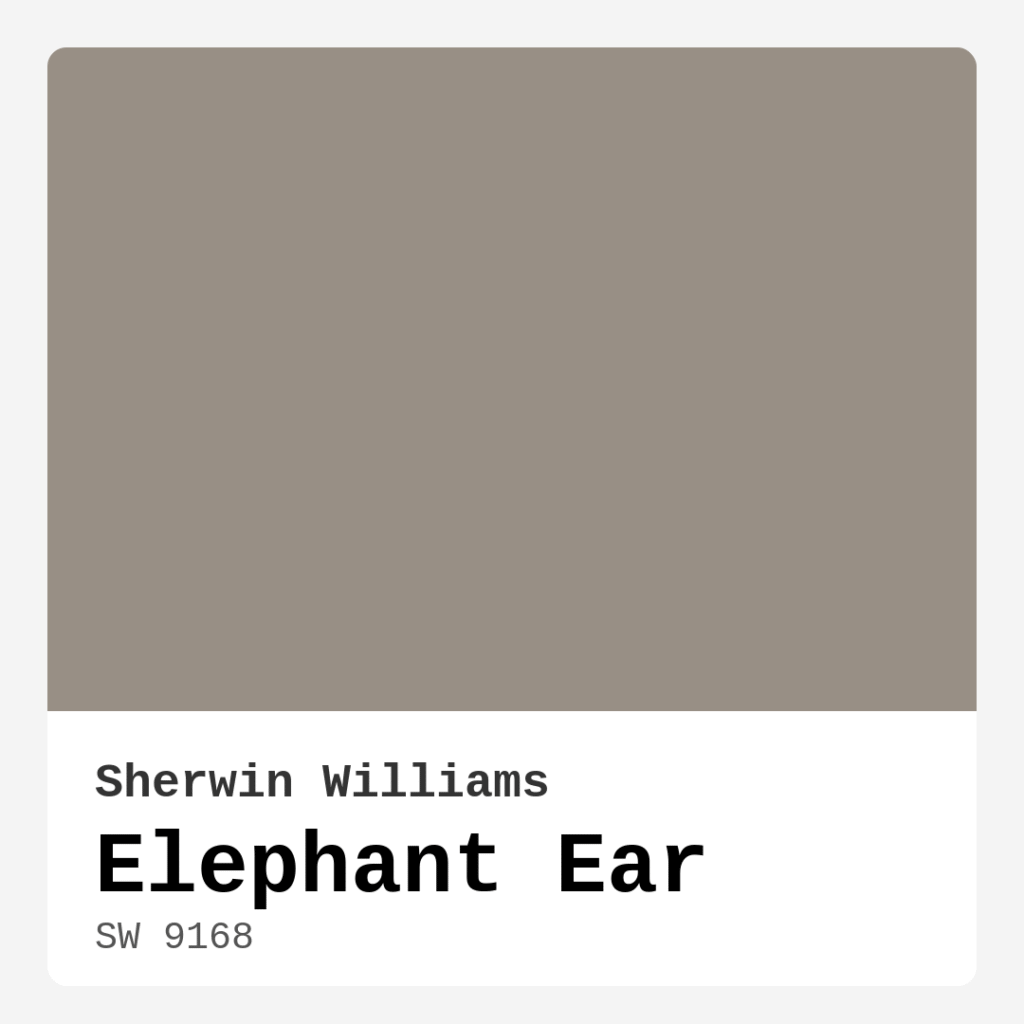 Sherwin Williams Elephant Ear