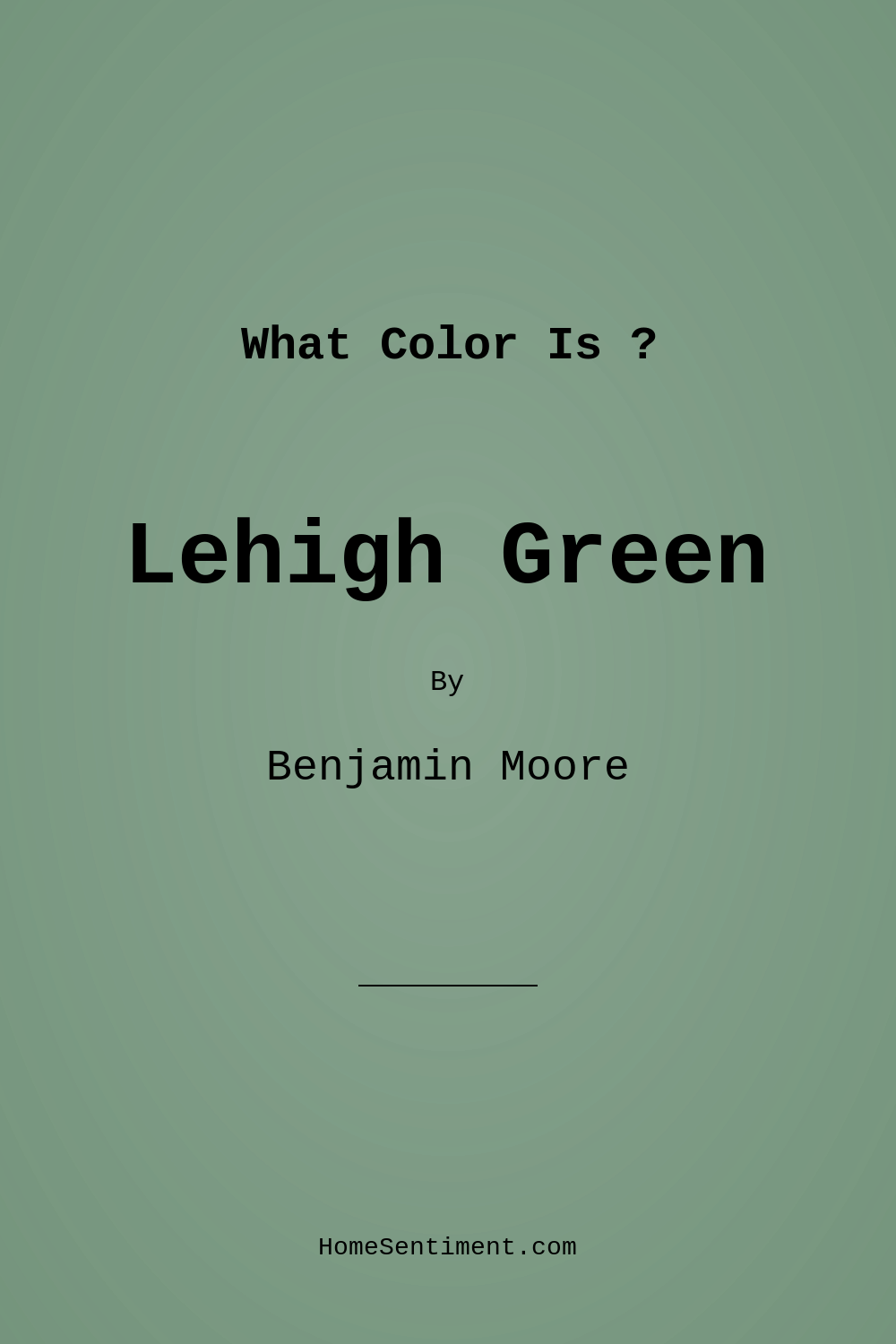 Lehigh Green HC-131 by Benjamin Moore