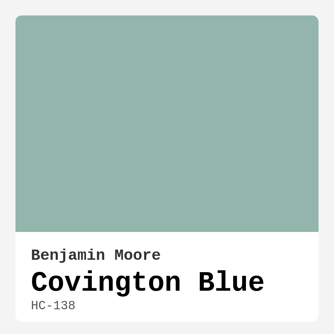 Covington Blue HC-138 by Benjamin Moore