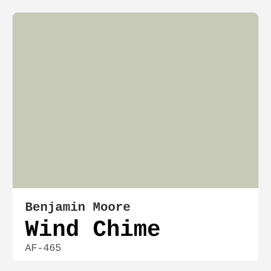 Benjamin Moore Wind Chime AF-465 Real Images