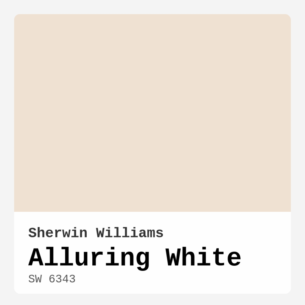 Alluring White SW 6343 by Sherwin Williams