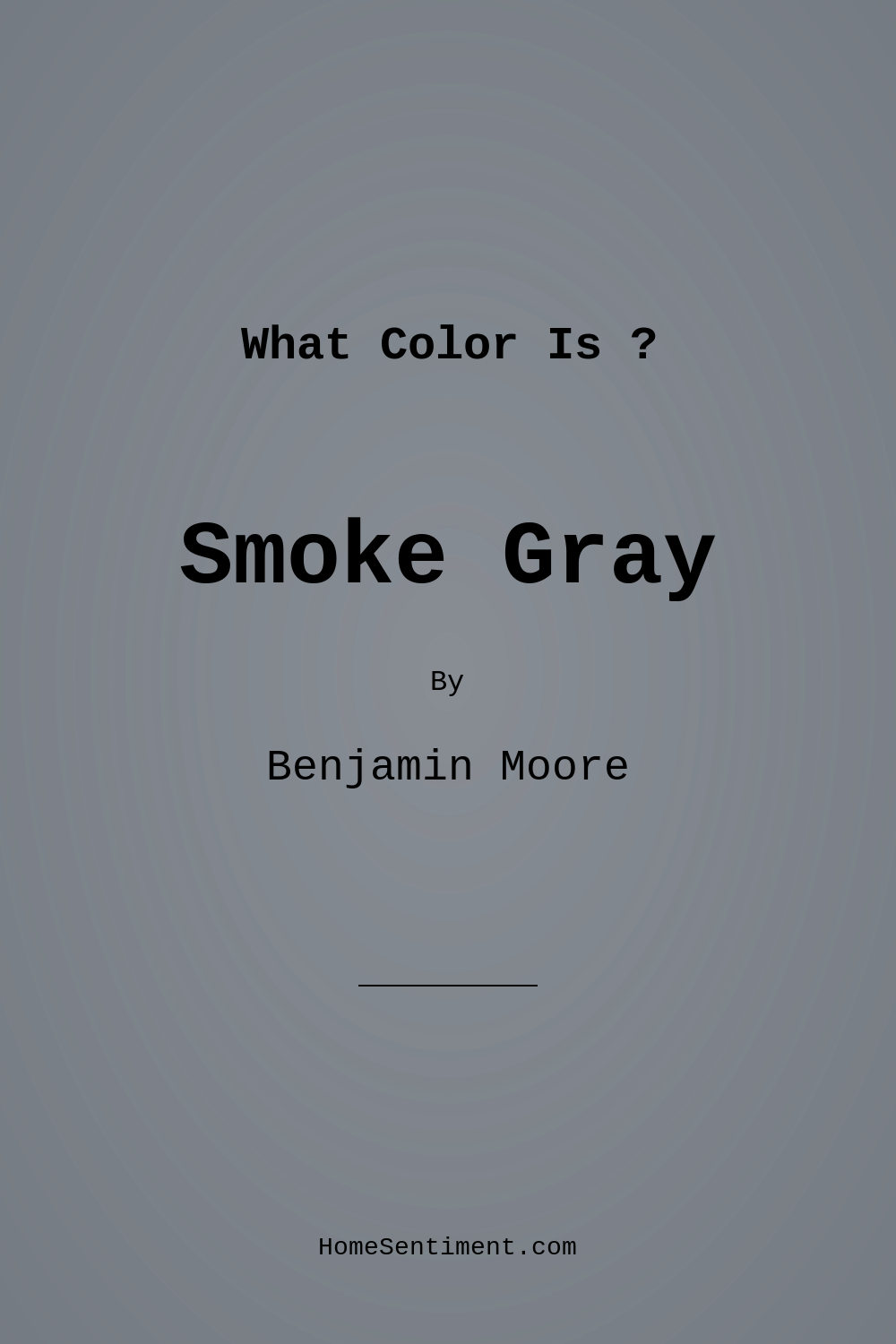 Smoke Gray 2120-40 by Benjamin Moore