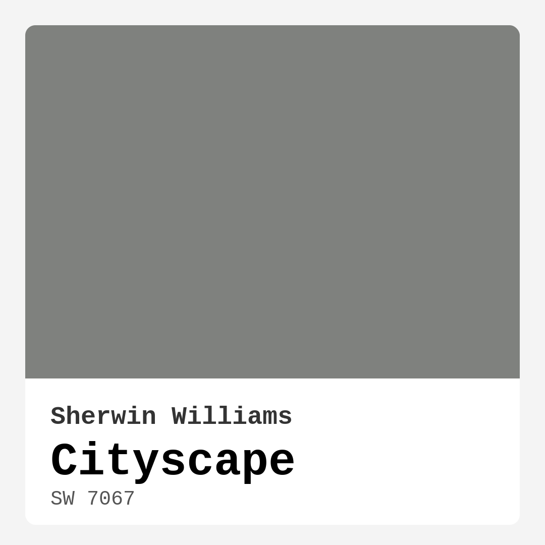 Cityscape SW 7067 by Sherwin Williams