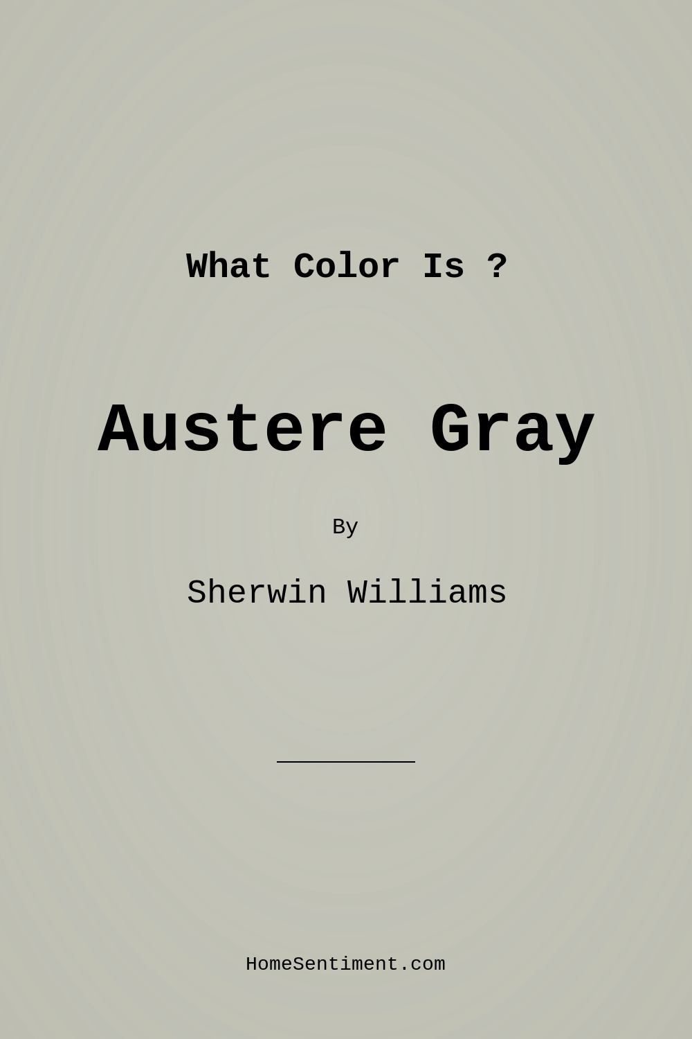 Austere Gray SW 6184 by Sherwin Williams