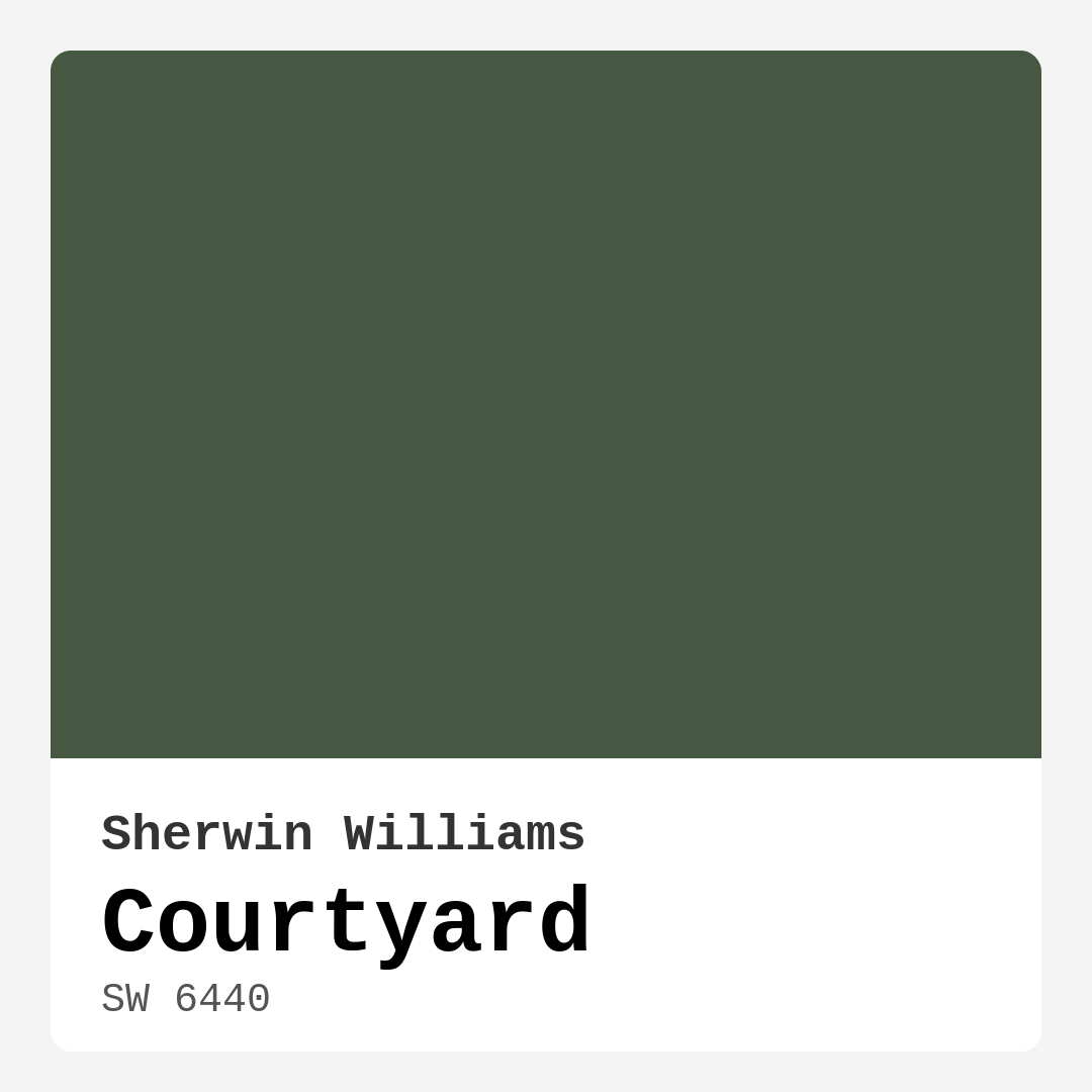 Sherwin Williams Courtyard SW 6440 Real Images