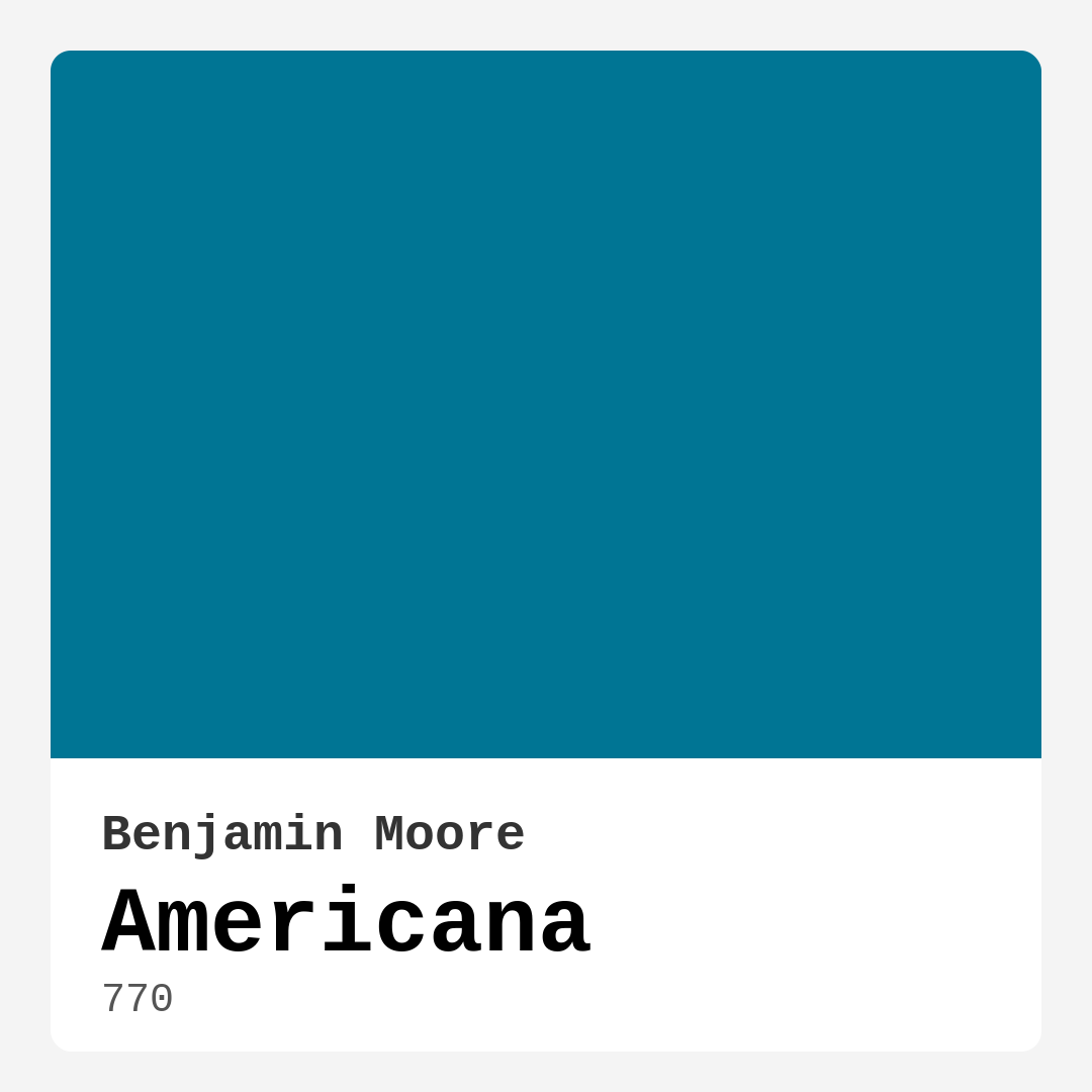Americana 770 by Benjamin Moore