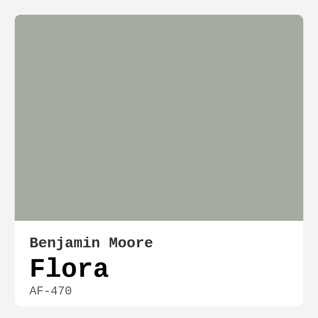 Benjamin Moore Flora AF-470 Real Images