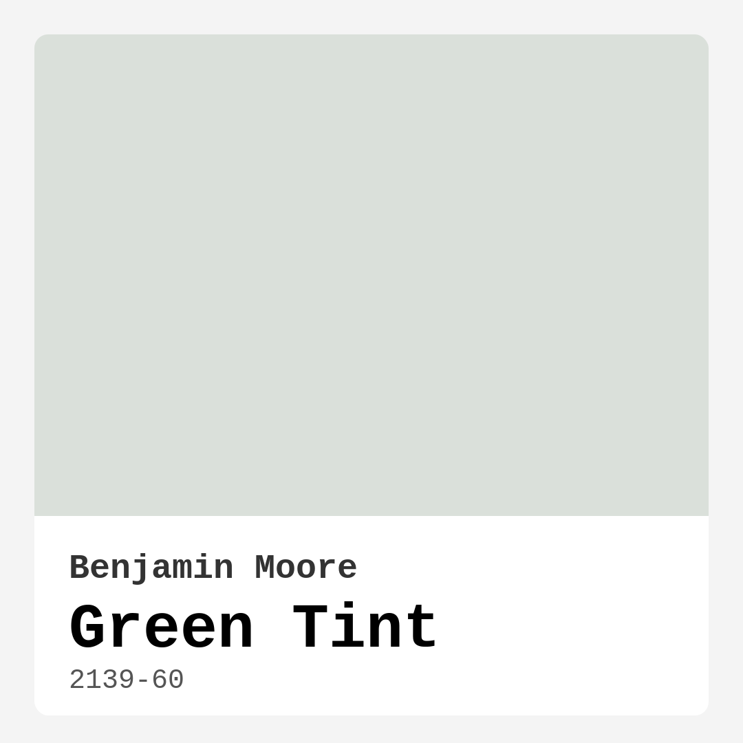 Green Tint 2139-60 by Benjamin Moore