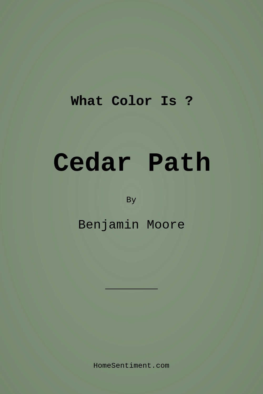 Cedar Path 454 by Benjamin Moore