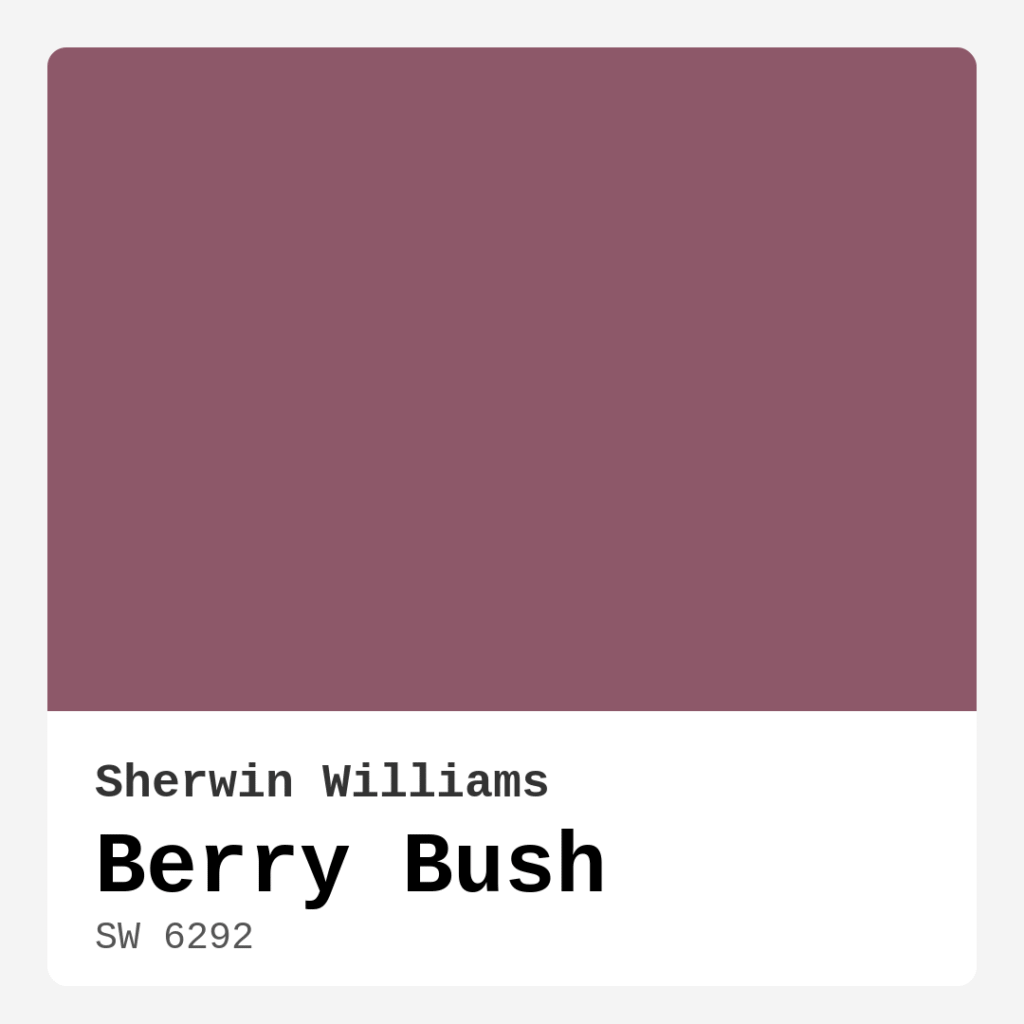 Berry Bush SW 6292 by Sherwin Williams