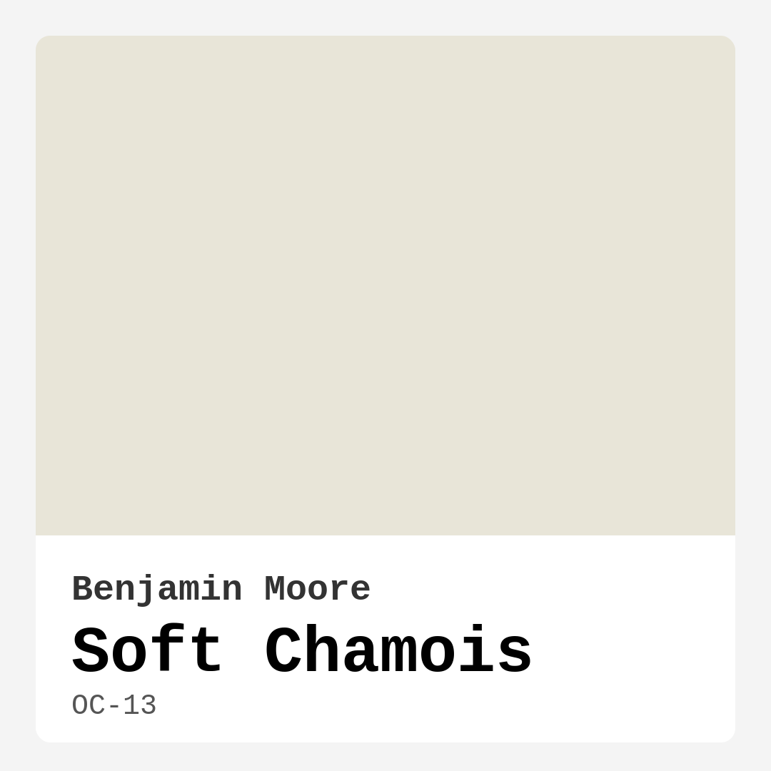 Soft Chamois OC-13 by Benjamin Moore