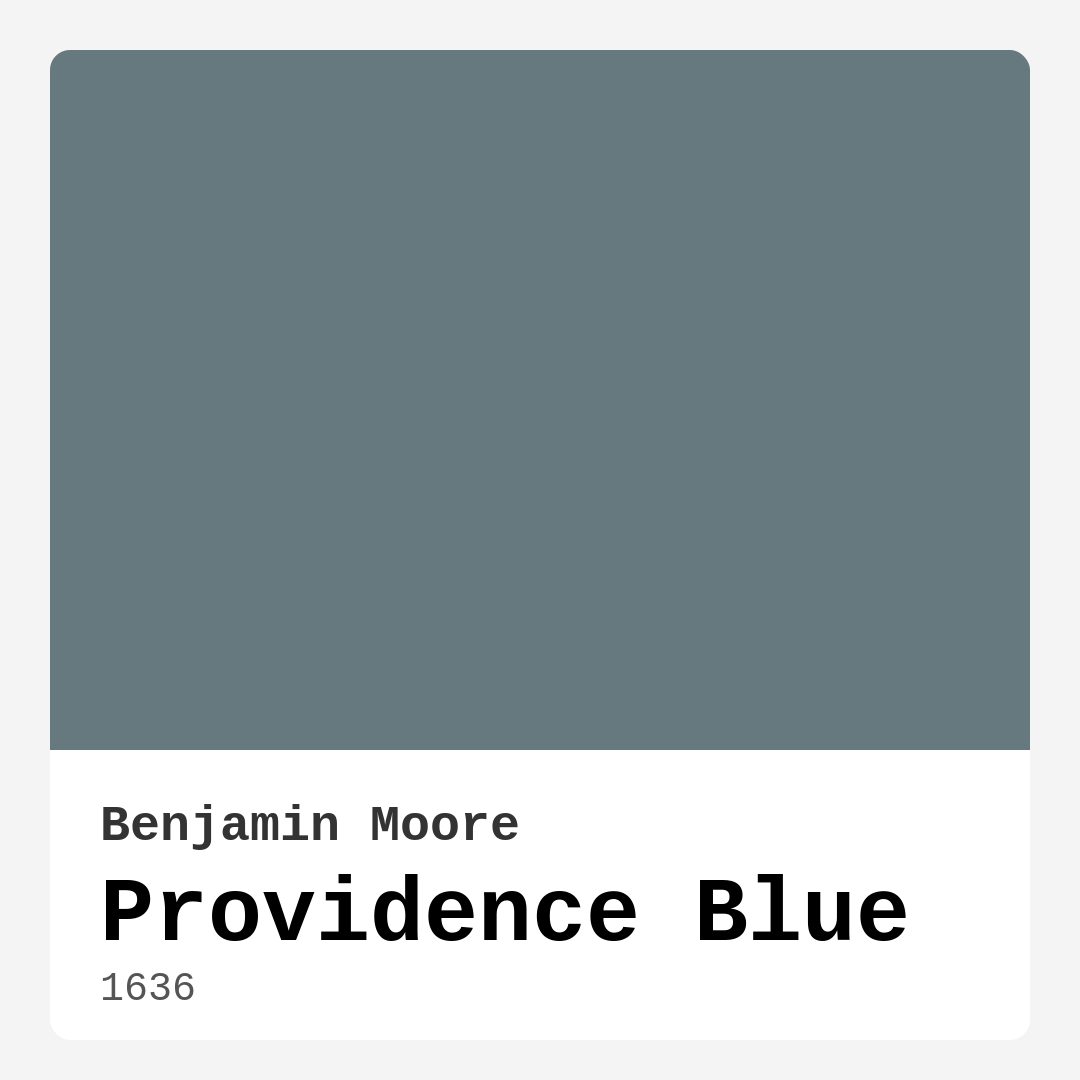 Providence Blue 1636 by Benjamin Moore