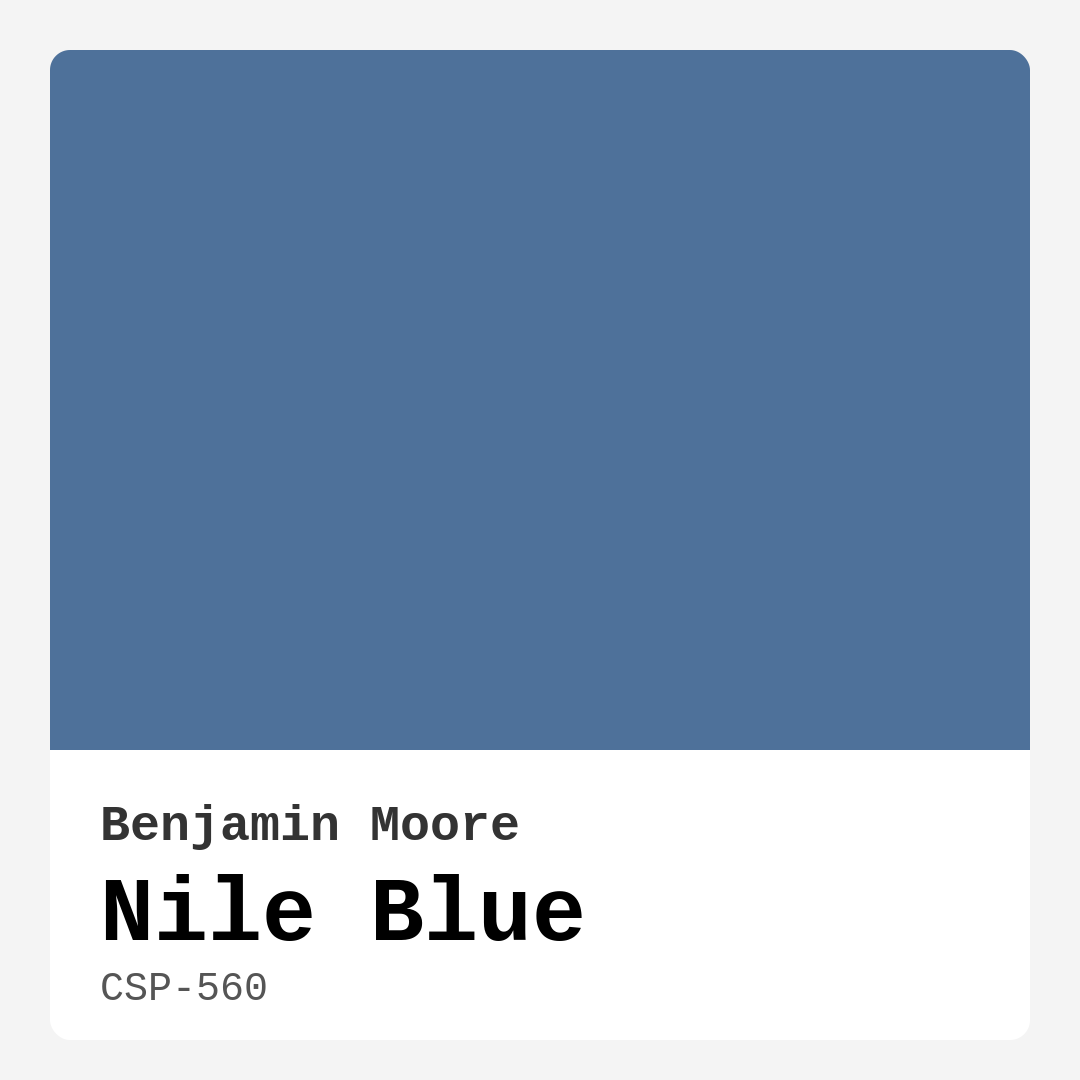 Nile Blue CSP-560 by Benjamin Moore