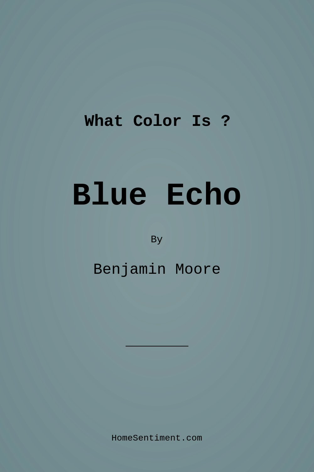 Blue Echo AF-505 by Benjamin Moore