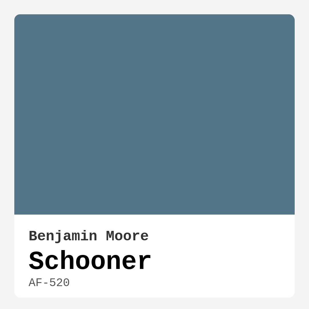 Schooner AF-520 by Benjamin Moore