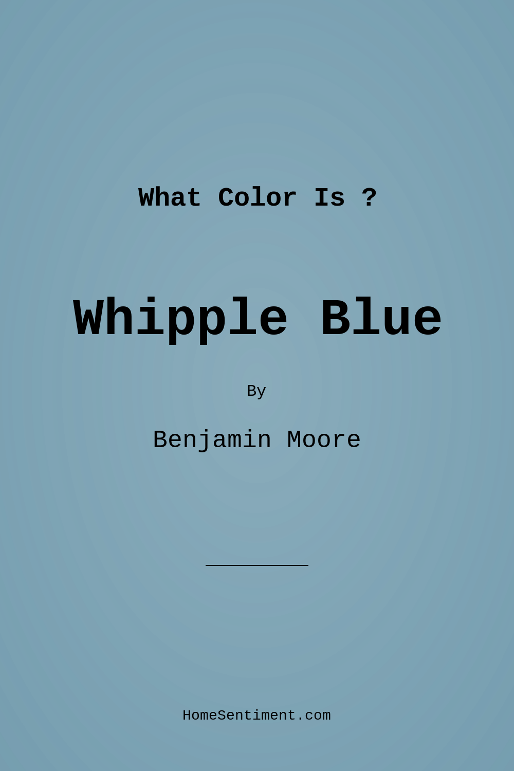 Whipple Blue HC-152 by Benjamin Moore