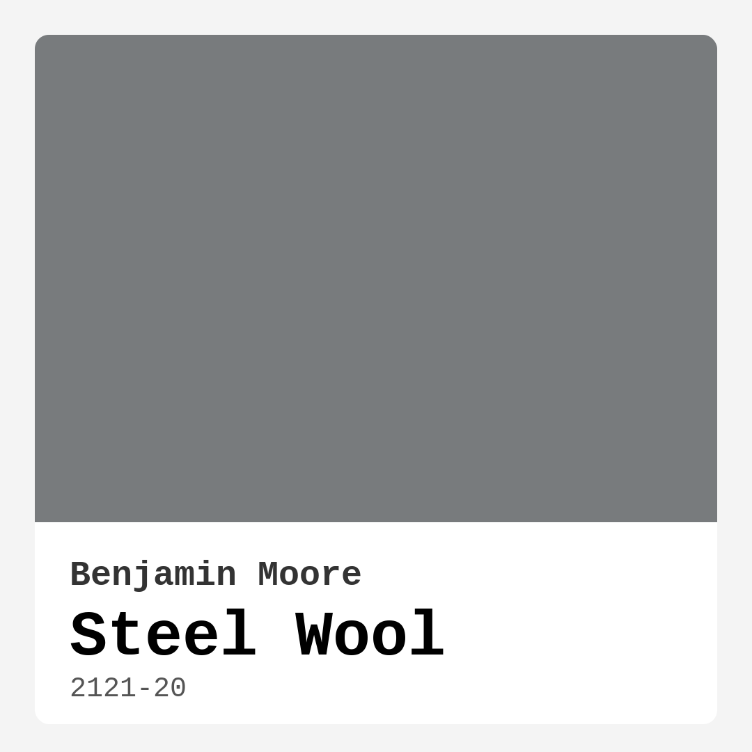 Steel Wool 2121-20 by Benjamin Moore