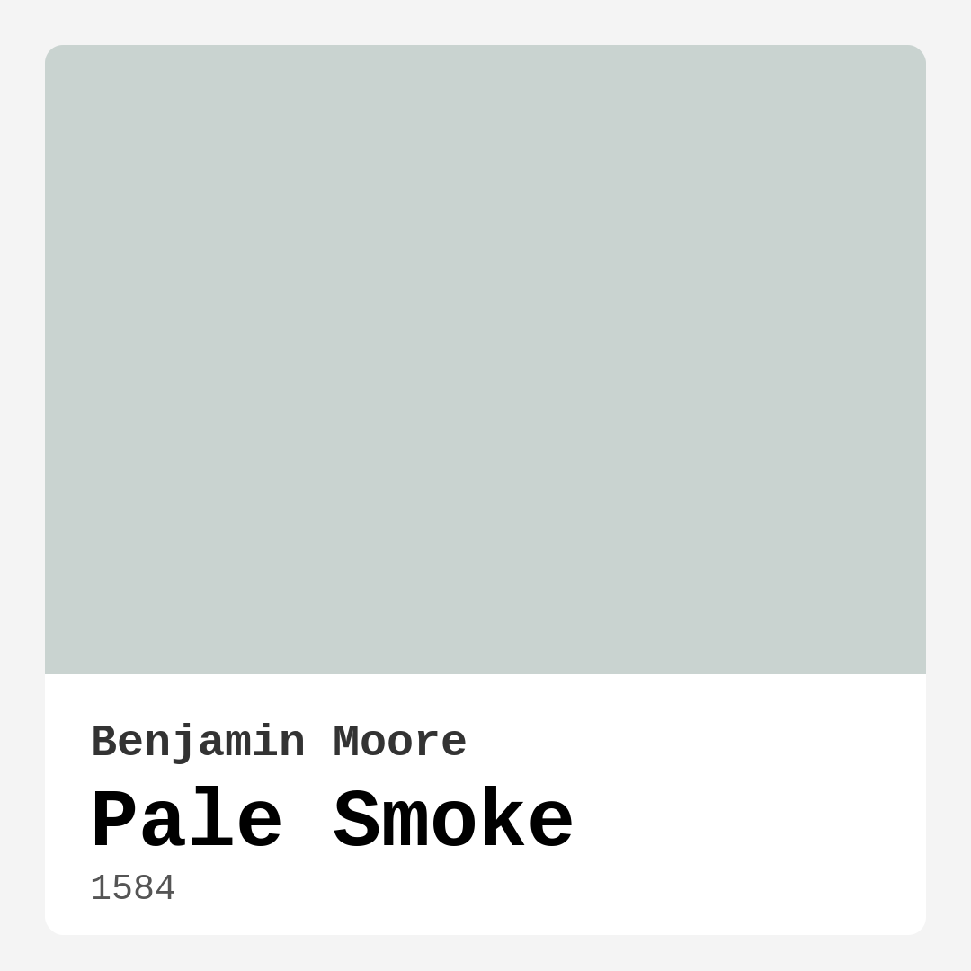 Benjamin Moore Pale Smoke 1584 Real Images