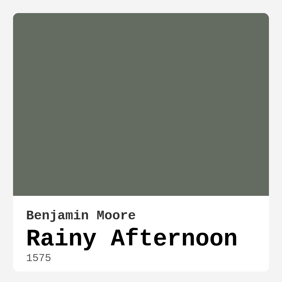 Rainy Afternoon 1575 by Benjamin Moore