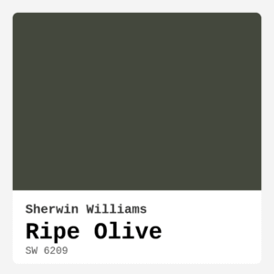 Ripe Olive SW 6209 by Sherwin Williams | Paint Reviews, Hues & Finishes ...