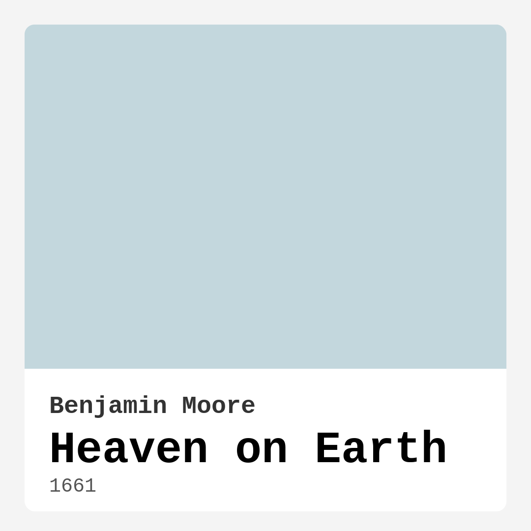 Heaven on Earth 1661 by Benjamin Moore