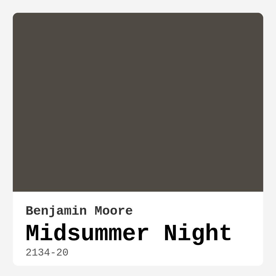 Midsummer Night 2134-20 by Benjamin Moore