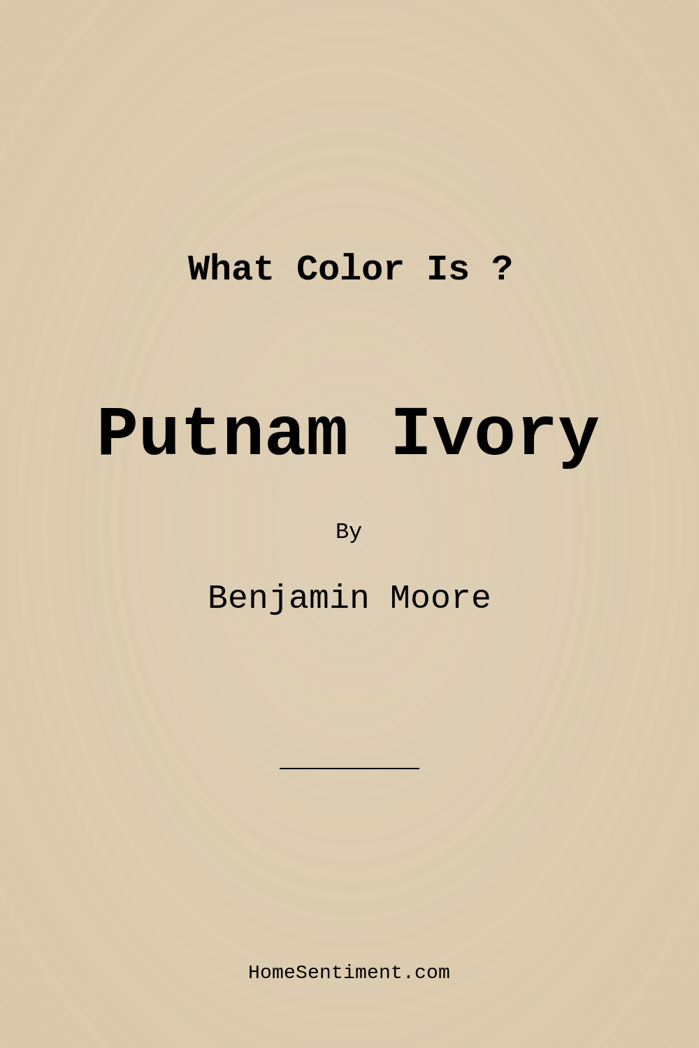 Putnam Ivory HC-39 by Benjamin Moore