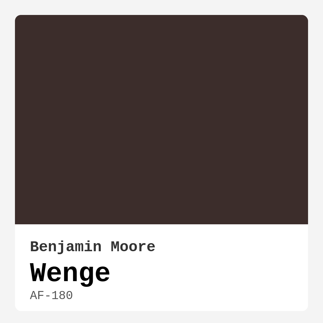 Wenge AF-180 by Benjamin Moore
