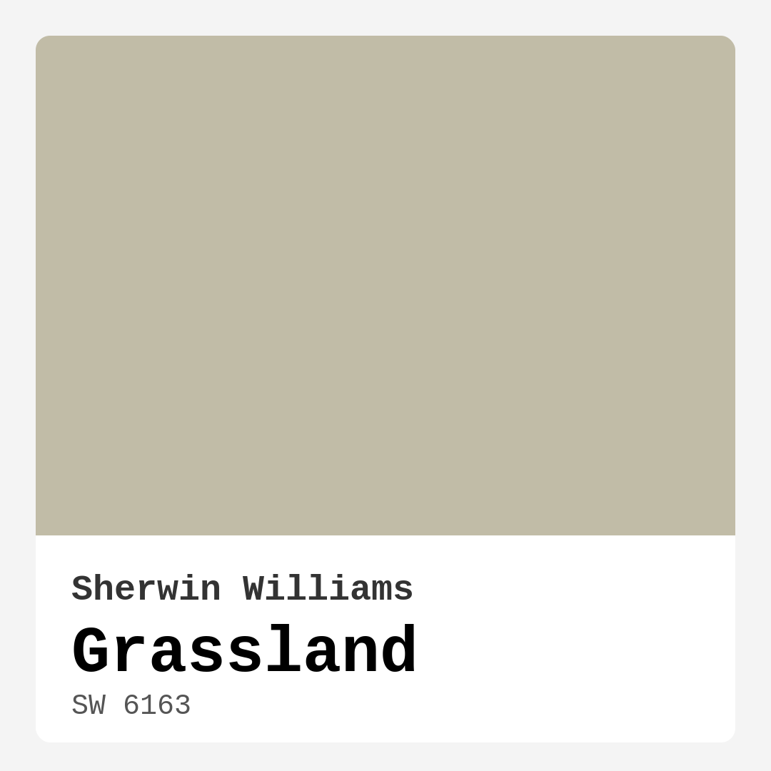 Grassland SW 6163 by Sherwin Williams
