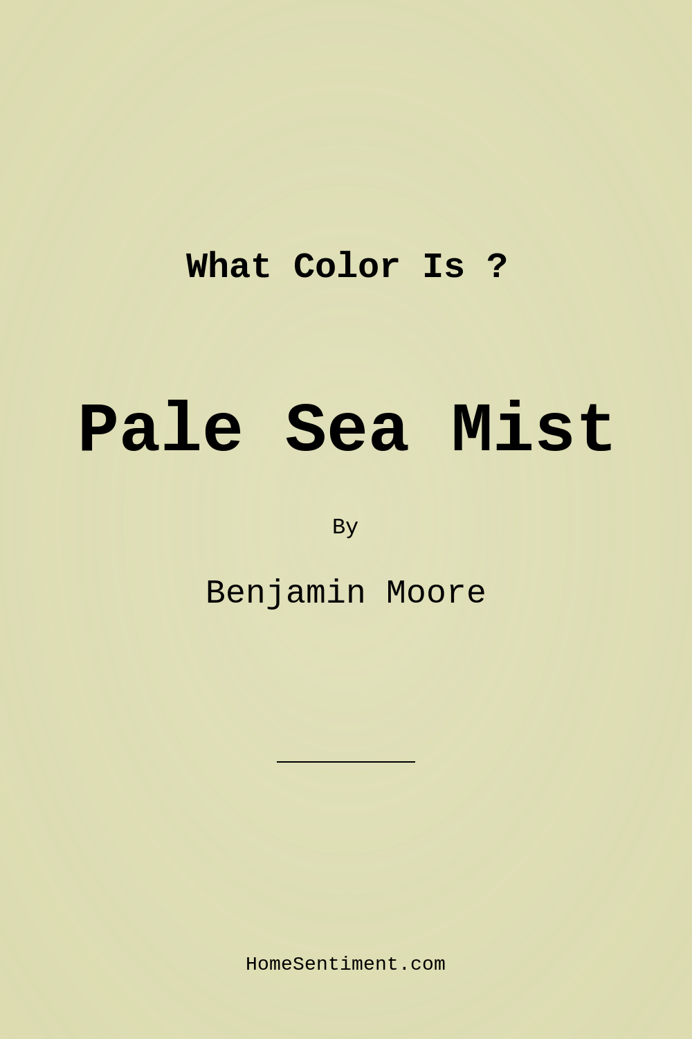 Pale Sea Mist 2147-50 by Benjamin Moore