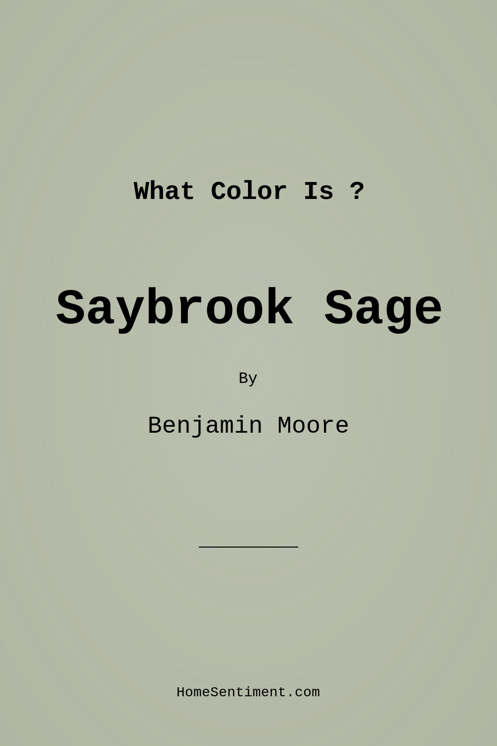 Saybrook Sage HC-114 by Benjamin Moore
