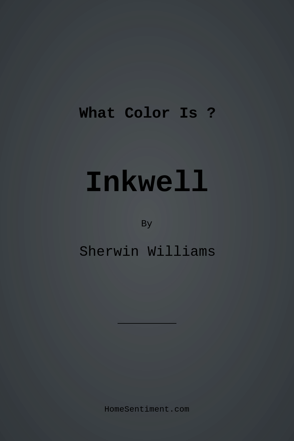 Inkwell SW 6992 by Sherwin Williams