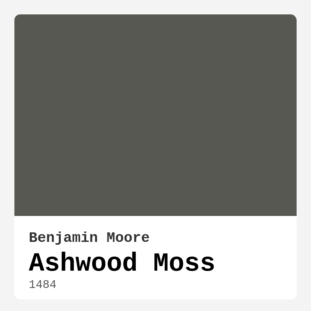 Ashwood Moss 1484 by Benjamin Moore